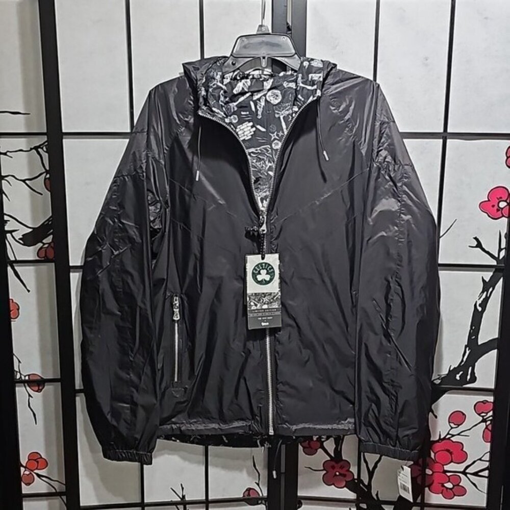 Boston Celtics The Very Warm x NBALab Reversible Windbreaker Jacket Medium New - Picture 3 of 12